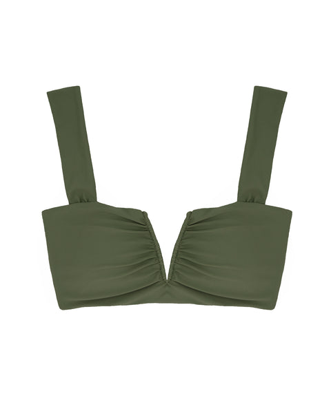 RESELVES ビキニ　新品　タグ付　上下セット　大人気　s ドット　グリーン JANE Bikini Top -olive green-（ビキニ トップ） – RESELVES