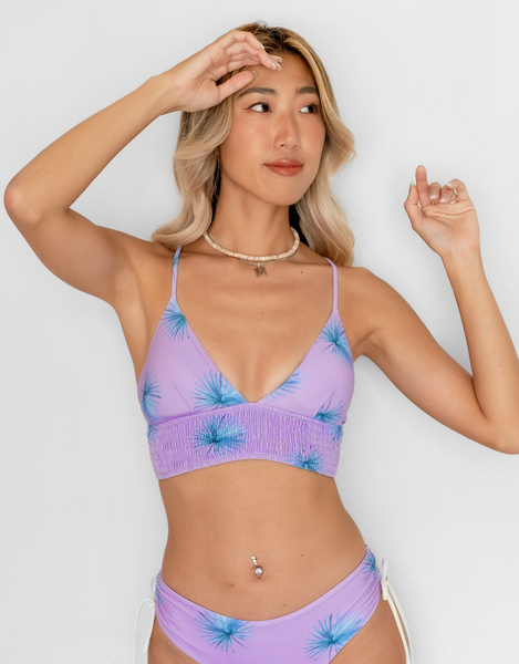 トライアングル 女の子 トップウォーター ピンク髪 NOA Bikini Top -viola- (シャーリング ワイドアンダー