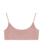 LIZ Bikini Top -pinksand- (クロップドキャミ シャーリング ビキニトップ)
