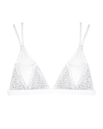 HILO Bikini Top -white-（シャーリング トライアングル ビキニ トップ）