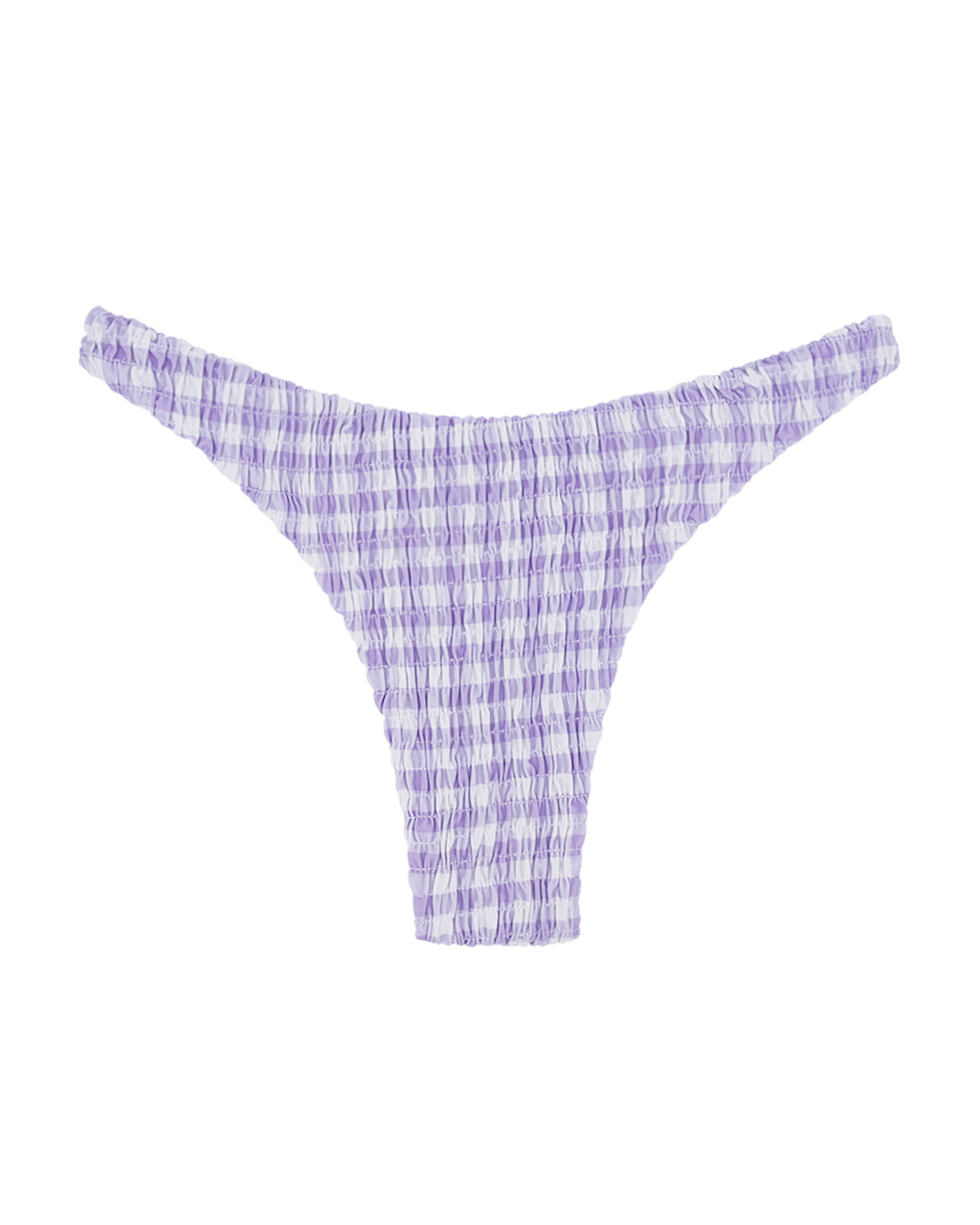 ILIMA Bikini Bottom -gingham check / lavender-（シャーリング