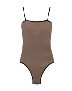 COCO one-piece -coconuts brown × black- (バイカラー ワンピース ビキニ）