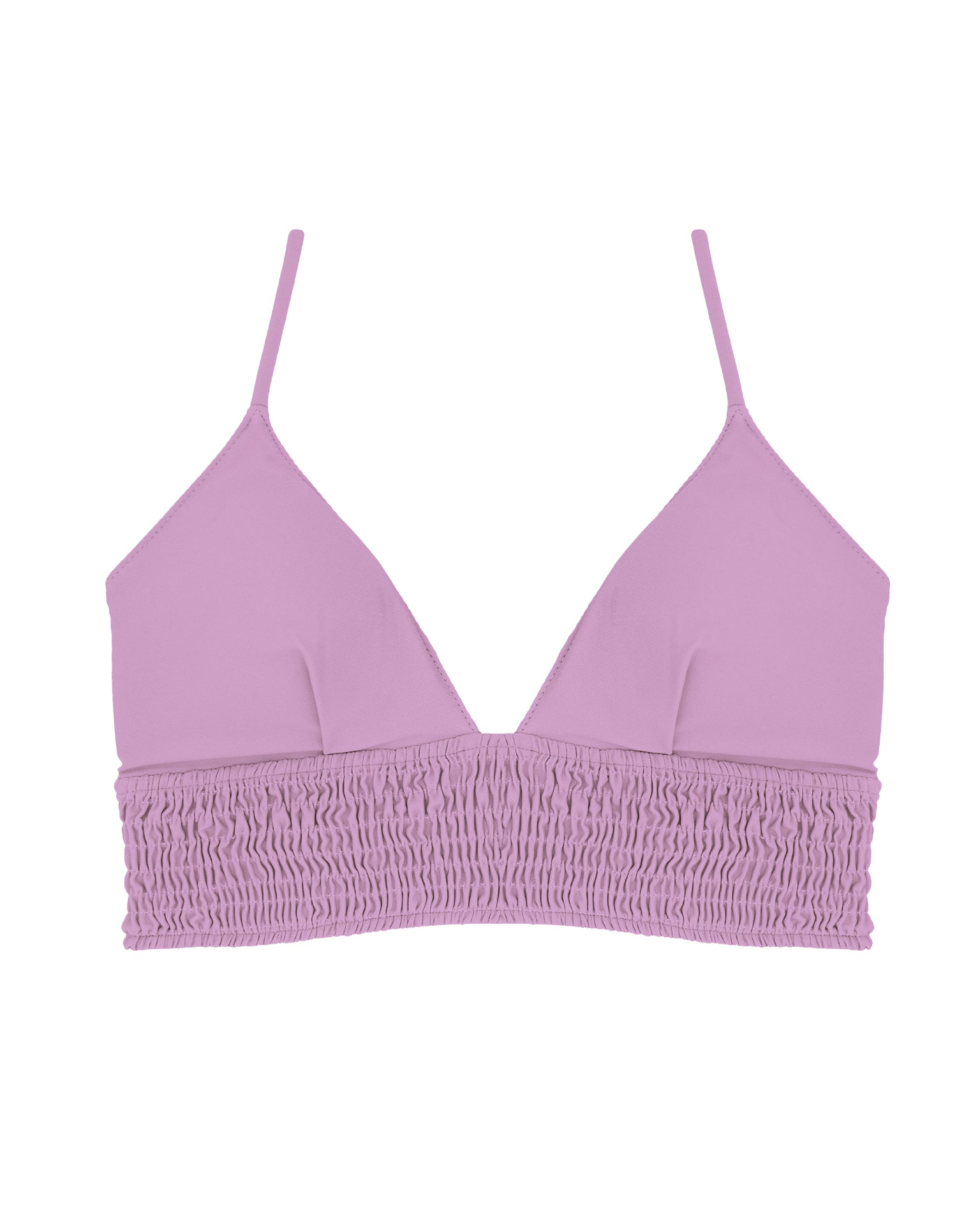 トライアングル 女の子 トップウォーター ピンク髪 NOA Bikini Top -viola- (シャーリング ワイドアンダー