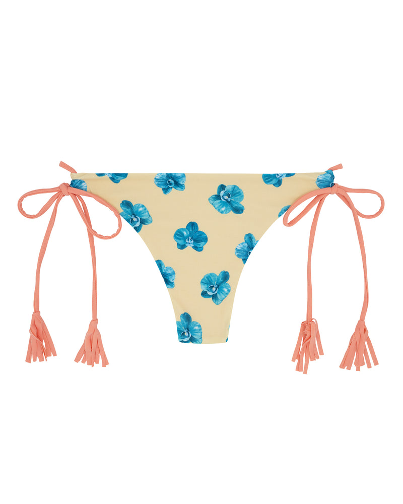 HILO Bikini Bottom -ocean lily / flamingo-（リバーシブル フリンジ ビキニ ボトム）