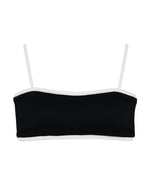 MARGO Bikini Top -black × white- (バイカラー バックリボン バンドゥー ビキニトップ)