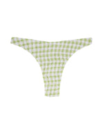 ILIMA Bikini Bottom -gingham check / green-（シャーリング ビキニ ボトム）