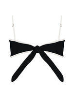 MARGO Bikini Top -black × white- (バイカラー バックリボン バンドゥー ビキニトップ)