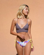 HILO Bikini Bottom -pastel canvas / lemon-（リバーシブル フリンジ ビキニ ボトム）