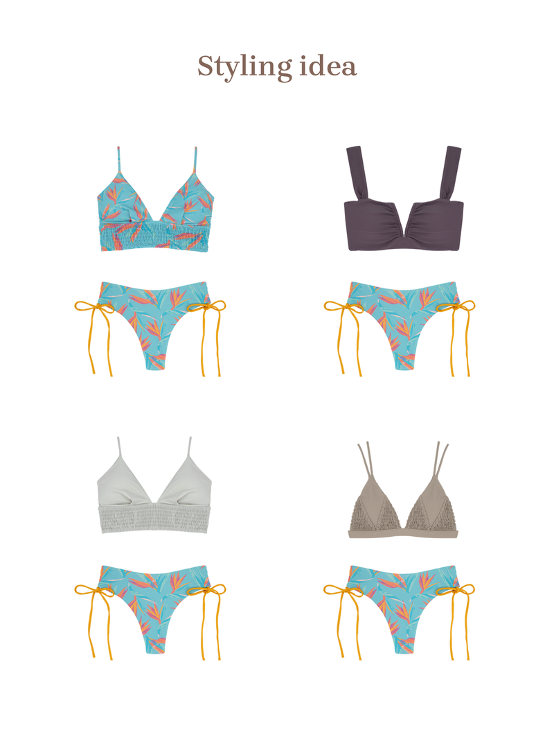 MONICA Bikini Bottom  -paradise in blue / marigold-
