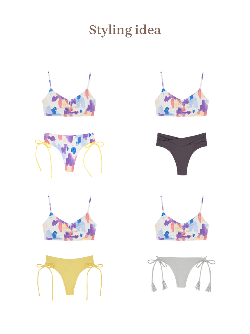 EMA Bikini Top  -pastel canvas-