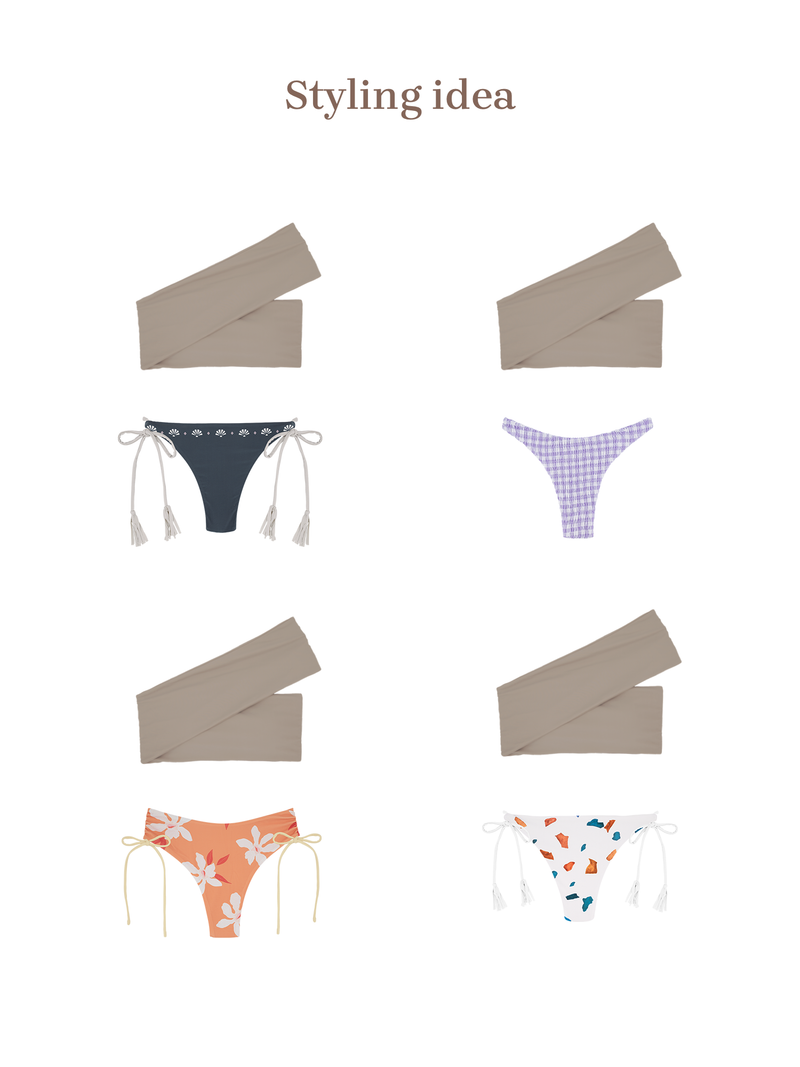 TESS Bikini Top  -milk tea-