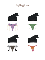 TESS Bikini Top  -black sesami-