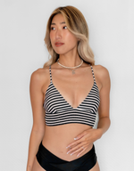 NOA Bikini Top  -suntanned border- (シャーリング ワイドアンダー トライアングル ビキニ トップ)