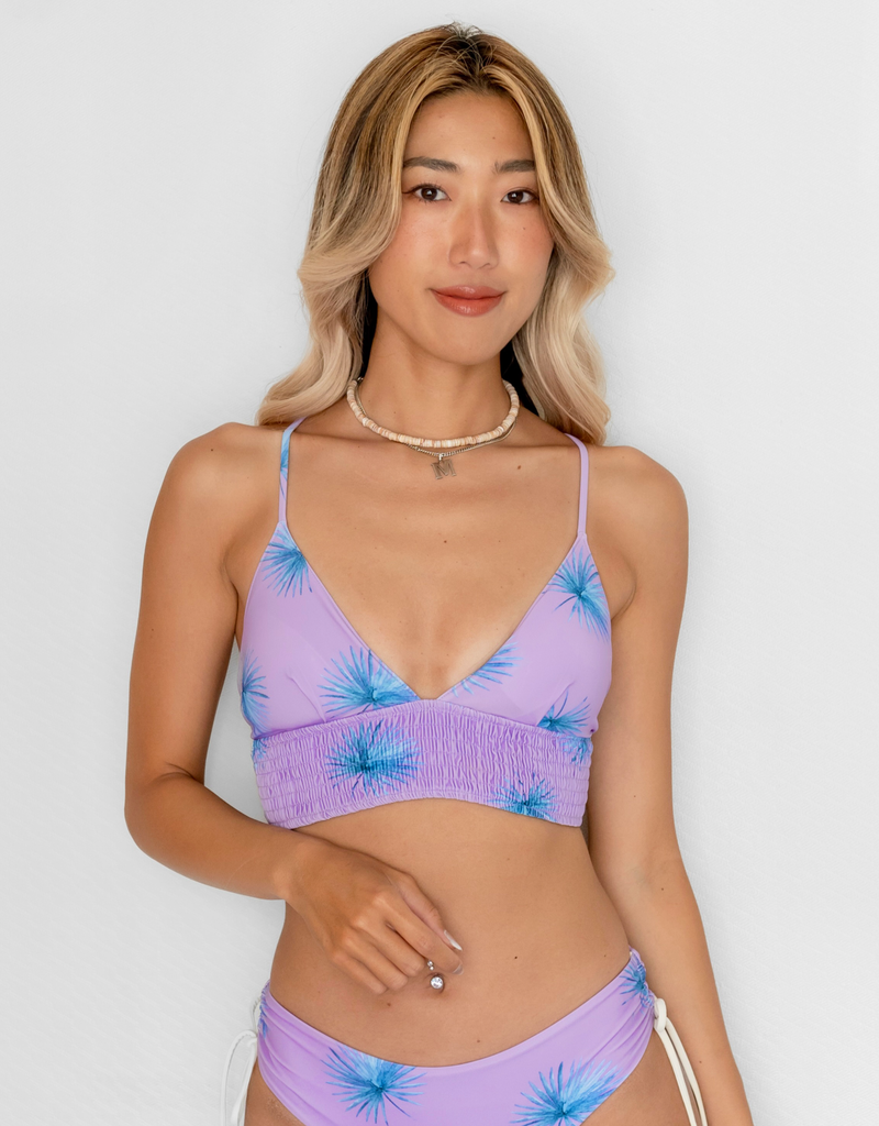 NOA Bikini Top  -beachy icon- (シャーリング ワイドアンダー トライアングル ビキニ トップ）