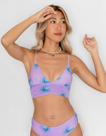 NOA Bikini Top  -beachy icon- (シャーリング ワイドアンダー トライアングル ビキニ トップ）