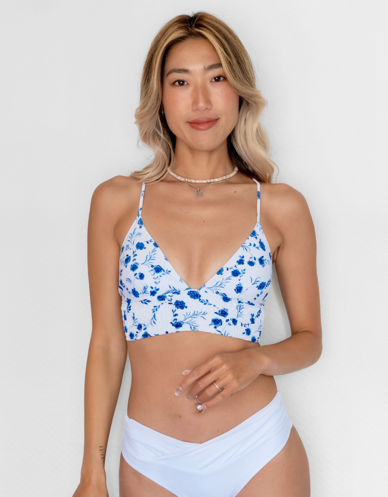 【AGENT PROVOCATEUR】カットアウト トライアングルビキニトップ NOA Bikini Top -happiness in the blue- (シャーリング ワイド
