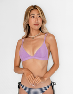 HILO Bikini Top -viola-（シャーリング トライアングル ビキニ トップ）