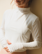 cropped rash guard -white- （クロップド ラッシュガード）