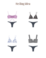 DEISIE Bikini Bottom -charcoal-（ビキニ ボトム）