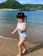 Baby one-piece  -happiness in the blue-