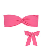 LEI Bikini Top -bubblegum pink-（フロントツイスト バックリボン ビキニ トップ）