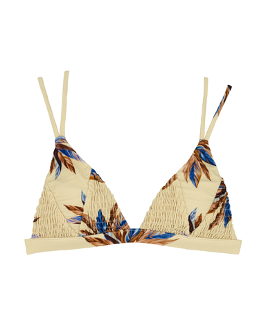 HILO Bikini Top -travelers palm-（シャーリング トライアングル