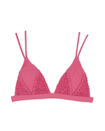 HILO Bikini Top -bubblegum pink-（シャーリング トライアングル ビキニ トップ）