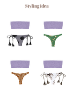 ILIMA Bikini Top -lilac-（シャーリング バンドゥー ビキニ トップ）
