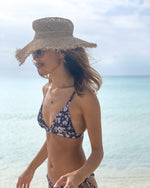 HILO Bikini Set -My daisies-　〔 シャーリング トライアングルビキニ ハーフブラジリアンビキニ 〕